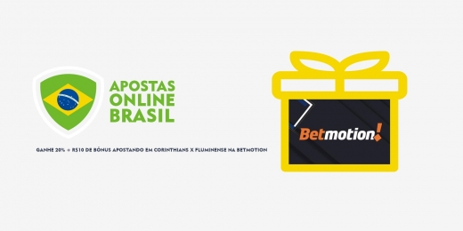 25/06/2021 Ganhe 20% + R$10 de bônus apostando em Corinthians x Fluminense na Betmotion