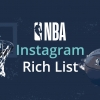 A lista rica da NBA Instagram