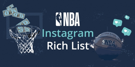 A lista rica da NBA Instagram