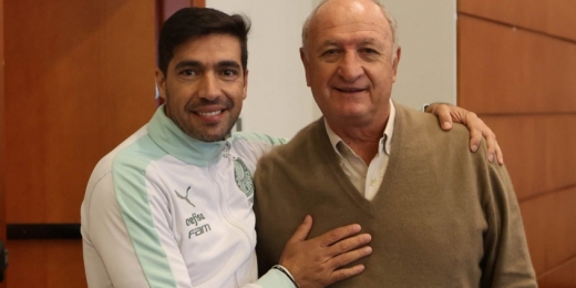 Abel Ferreira rasga elogios a Felipão após encontro e enaltece: 'Senhor do futebol mundial'