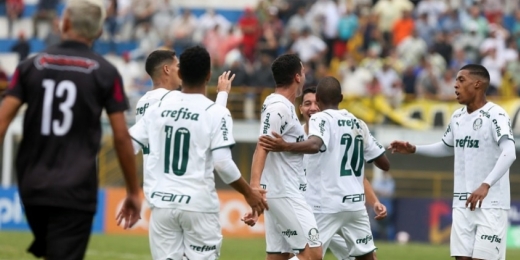 Ainda sem Endrick, Palmeiras goleia o Mauá e avança de fase na Copinha