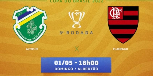 Altos-PI x Flamengo: prováveis times, desfalques e onde assistir o jogo da Copa do Brasil