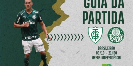 América-MG x Palmeiras: onde assistir ao duelo pelo Brasileirão, arbitragem e escalações