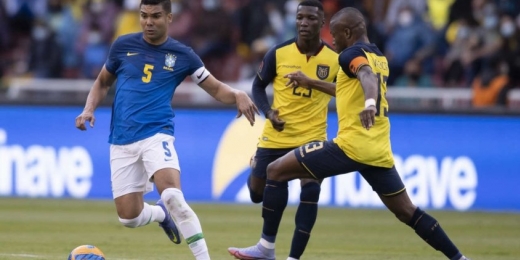 Autor do gol da Seleção Brasileira, Casemiro elogia o Equador e diz que empate foi justo: 'Partida difícil'
