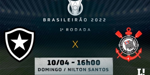 Botafogo x Corinthians: prováveis times, desfalques e onde assistir ao jogo do Brasileirão