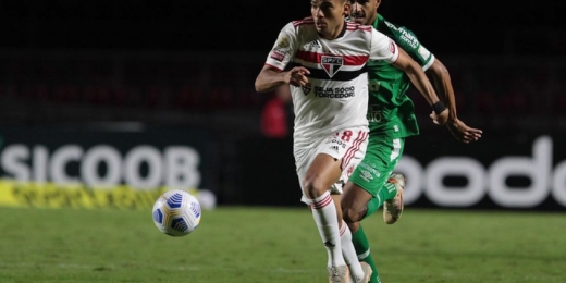 Bruno Rodrigues tem poucos minutos em campo no empate do São Paulo