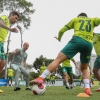 Chuva é a protagonista de treino do Palmeiras para enfrentar São Bernardo pelo Paulistão