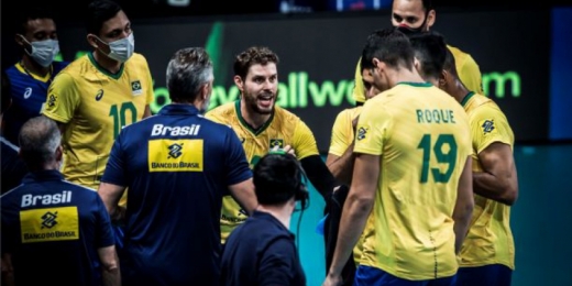 Com autoridade, Brasil supera EUA na Liga das Nações de vôlei