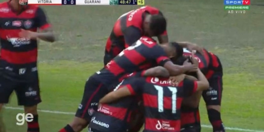 Com gol olímpico, Vitória vence Guarani pela Série B