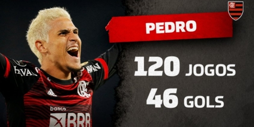 Com média próxima à de Gabigol, Pedro sobe na artilharia do Flamengo no século