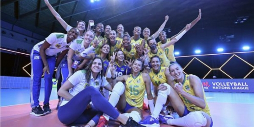 Com melhor atuação na VNL feminina, Brasil derrota o Japão