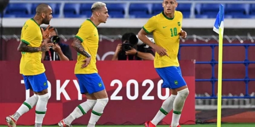 Com show de Richarlison e dose de sufoco, Brasil vence Alemanha em sua estreia na Olimpíada