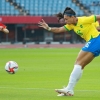 Craque do jogo, Bia Zaneratto celebra estreia da Seleção Brasileira com gol e assistência: ‘Muito feliz’