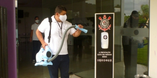 CT do Corinthians passou por higienização antes da reapresentação do elenco