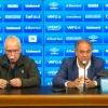 Denis Abrahão é apresentado no Grêmio em coletiva inflamada: ‘A partir de agora é guerra’
