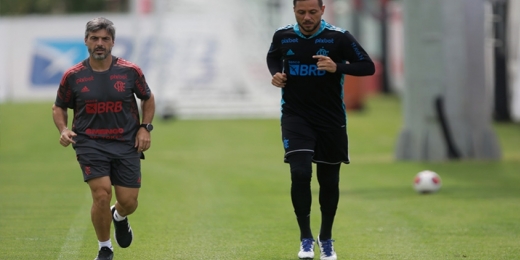 Diego Alves treina à parte, e Flamengo finaliza preparação para clássico contra o Fluminense