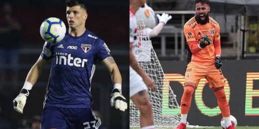 Disputa por titularidade no gol do São Paulo pode chegar na 'reta final'; veja números de Volpi e Jandrei