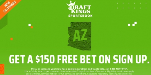 DraftKings Arizona oferece $150 extra para se inscrever hoje