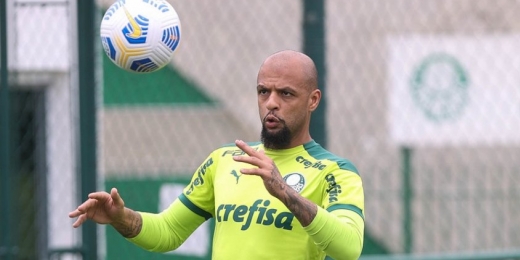 Felipe Melo segue cronograma individual, e Palmeiras treina para enfrentar o Atlético-MG