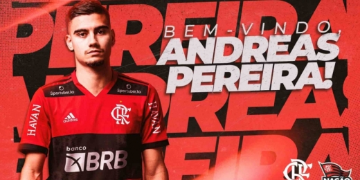 Flamengo oficializa chegada de Andreas Pereira, do Manchester United