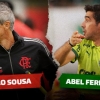 Flamengo x Palmeiras, Paulo Sousa x Abel Ferreira: expectativa alta, estágios diferentes de trabalho