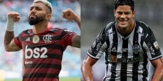 Gabigol e Hulk disputam gol a gol a artilharia da temporada no Brasil