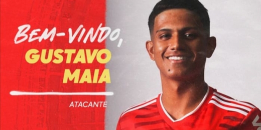 Gustavo Maia, atacante ex-São Paulo, é contratado pelo Internacional