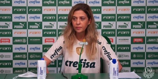 Jornalista leva invertida de Leila Pereira após provocação sobre Mundial: 'Vamos buscar o bi'