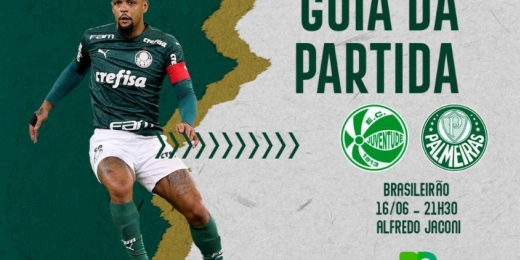 Juventude x Palmeiras: onde assistir ao duelo pelo Brasileirão, arbitragem e escalações