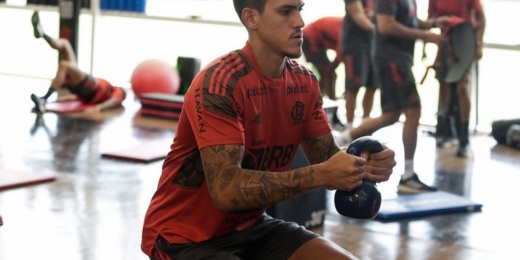 Landim fala sobre o interesse do Palmeiras por Pedro: 'É jogador do Flamengo. Ponto'