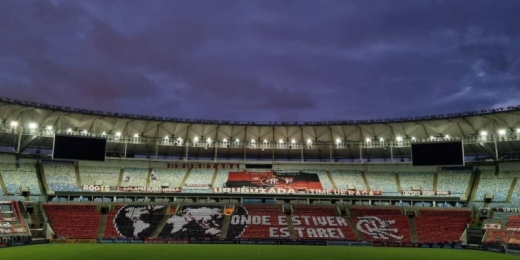 Libertadores: torcida do Flamengo inova no mosaico para o jogo desta quarta