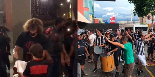 Na área: delegações de Atlético-MG e Flamengo desembarcam em Cuiabá para a decisão da Supercopa