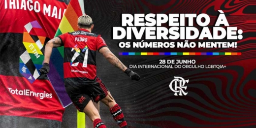 No Dia Internacional do Orgulho LGBTQIA+, Flamengo pede respeito e 'direito de ser e amar quem quiser'