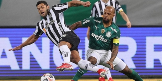 Palmeiras interrompe sequência de 101 jogos com finalizações certas do Atlético-MG