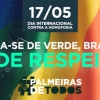 Palmeiras se manifesta no Dia Internacional Contra a LGBTfobia