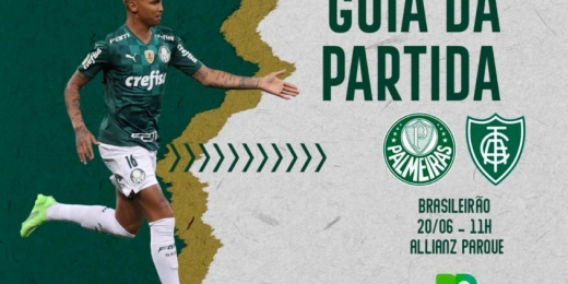 Palmeiras x América-MG: onde assistir ao duelo pelo Brasileirão, arbitragem e escalações