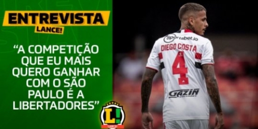 Parceria com Miranda e Arboleda, treinos de Rogério Ceni e sonhos no São Paulo: Diego Costa fala ao