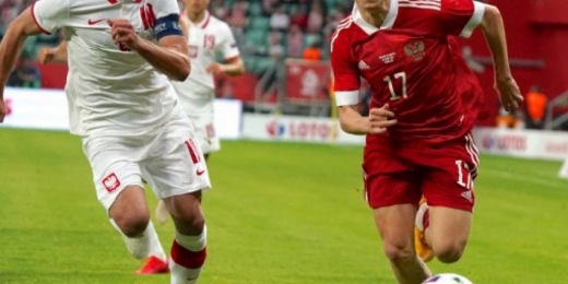 Polônia e Rússia empatam em amistoso preparatório para a Eurocopa