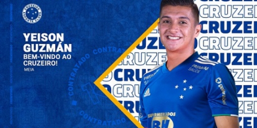 Prazo dado pelo Cruzeiro para que Yeison Gusman se apresente ao time mineiro acaba esta semana