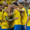 Rodrygo celebra primeiro gol marcado pela Seleção Brasileira: ‘Espero repetir mais vezes’
