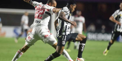 São Paulo domina, mas Santos se defende bem, e primeiro clássico com a volta do público termina empatado