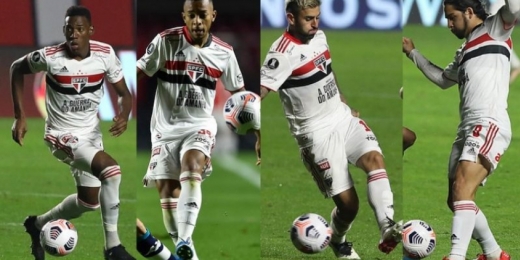 São Paulo tem jogadores importantes pendurados contra o Fortaleza