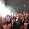 Torcida organiza ‘aeroporco’ para incentivar Palmeiras no embarque para Mundial