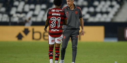 Vai embalar? Paulo Sousa e Braz comentam a situação atual de Marinho no Flamengo