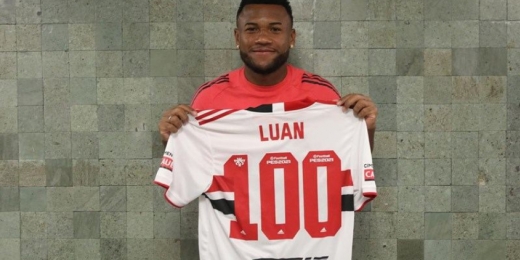 Volante Luan completa 100 jogos pelo São Paulo e comemora: 'Especial'