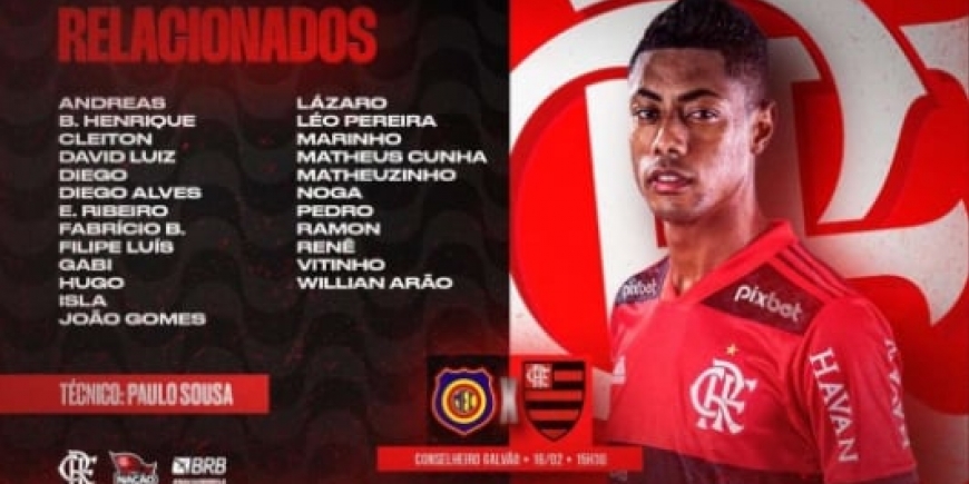 Relacionados do Flamengo contra o Madureira_2