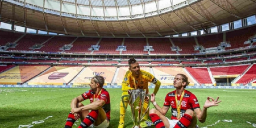 Flamengo na Supercopa do Brasil - Diego Alves, Filipe Luís e Diego Ribas_2